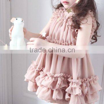 Ruffled Pageant Party Holiday Communion Flower Baby Girl Dress Kids Clothes OEM Type Factory Manufacturer Supplier Guangzhou photo-2