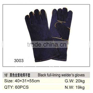 cow split leather welding gloves