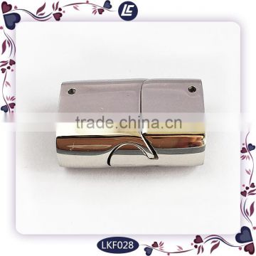 Wholesale Buckle Fit Flat Leather Bracelet Clasp 316L Stainless Steel Magnetic Clasp Jewelry Clasp