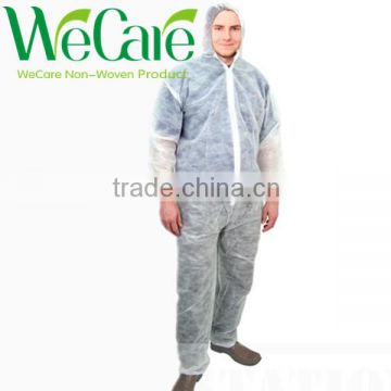 General Purpose Disposable Nonwoven white workwear With Hood