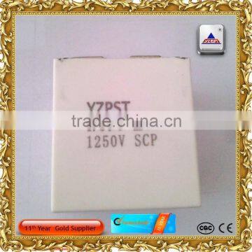 White Plastic Shell Filled With Solidified Epoxy Resin Capacitors photo-2