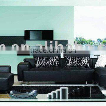 Leather Corner Sofa/guangzhou corner leather sofa se