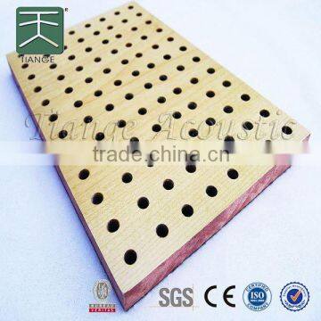 bamboo interior round hole perforated panel wall covering