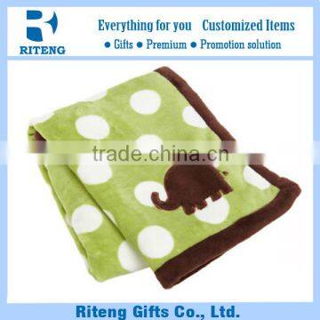 2015 Soft Security Baby Blanket With Embroider-Elephant