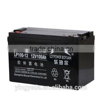 Lotpower 100ah Competitive Price Deep Cycle Battery for Solar