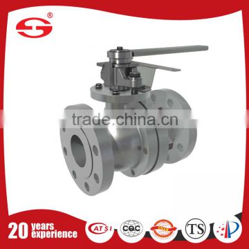 Pneumatic Operate Jacket Insulation gas Ball Valve ss304 in the medium pressure