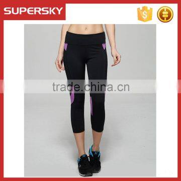 Y02 Women's Yoga Workout Capri Legging High Waist Fitness Yoga Sport Leggings Pants