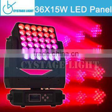 36X15W Quad RGBW 4 IN 1 LED Display Screen Touch Matrix Beam Moving Head