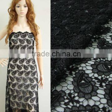 Cotton eyelet embroidery fabric for lady dress