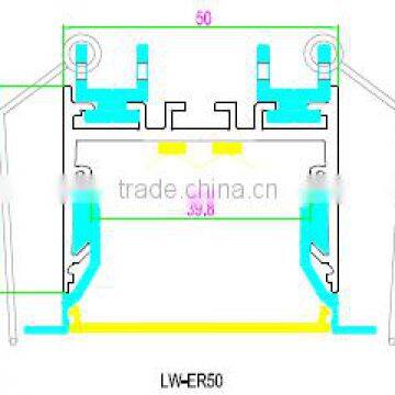 Pendent or Recessed or Surface Mounted Linear Shape Led Aluminum Profile With Wrings Quality Choice photo-2
