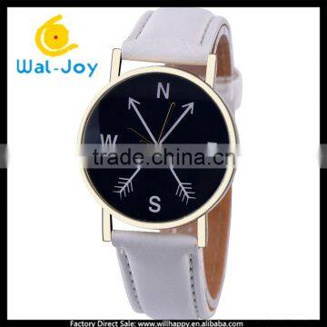 WJ-5392 compass NESW face cheap price new arrive hot attractive leather ladies watch