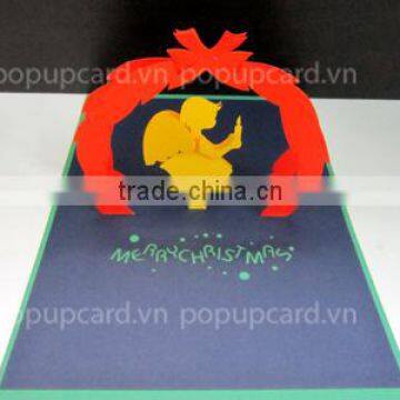 Merry Christmas Angel 3d pop up card