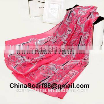 Wholesale ladies chiffon scarf