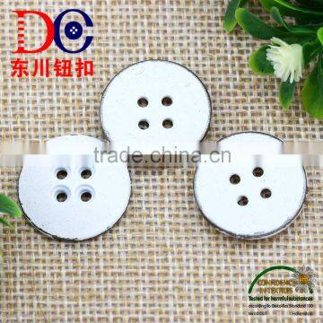White Color Paint Metal Sewing Button,4 Hole Button for Jean Shirt photo-2