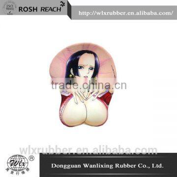 Custom image sex breast wristrest gel mouse pad