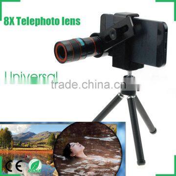 Adjustable 8X Zoom Telephoto Lens Mobile Phone HD Telescope Optic Lens