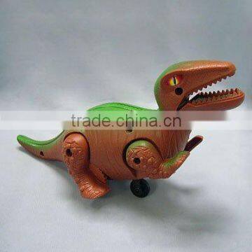 Plastic pull back dinosaur toy