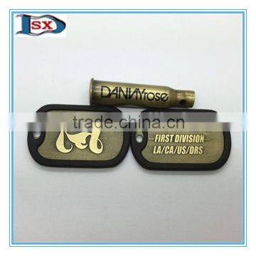 Stunning Bullet Shaped Dog Tags Sets/copper Bullet Pendant Nacklace for Outlet
