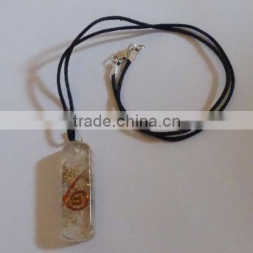 Crystal Orgone Pipe Pendent With Cord : Wholesaler Manufacturer Crystal Orgone Pipe Pendent