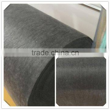 Disposable black nonwoven fabric