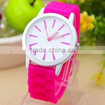 silica gel watch women silicone sport mirror watch hot