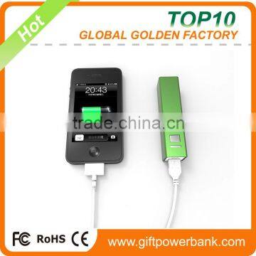 hot sale battery power bank 2600mah rohs power bank