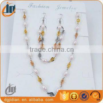 New Mode Fake stainless steel African Beads Jewelry Set