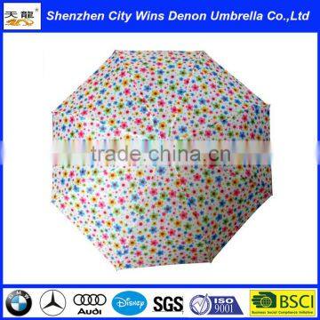 china umbrella wholesale or retails full pannels printing auto open folding umbrella