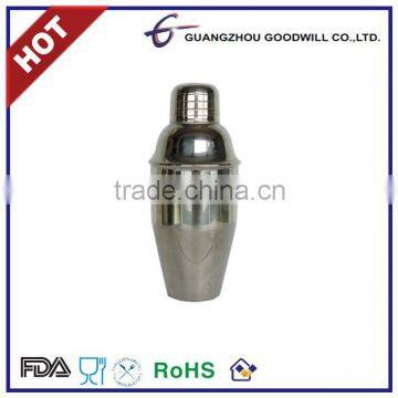 6oz stainless steel food grade promotional bar wine cocktail shaker