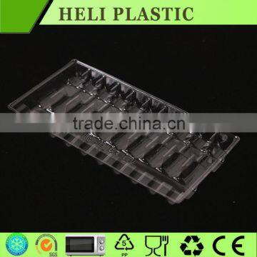 clear transparent PVC tray type plastic vial trays ampolue packaging