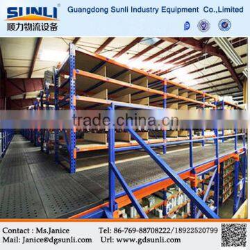 Multi-purpose Adjustable Metal Mezzanine Floor Storage Rack System