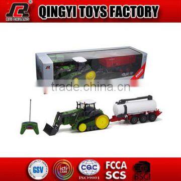 1:28 RC Farm Tractor Radio trucks with trailer toystractors for sale