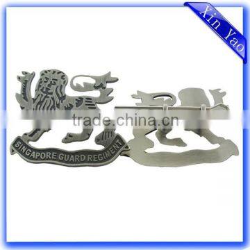 Dragon Shaped Custom Logo Engraving Die Cast Metal Badge