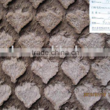 PV plush crushed fabric