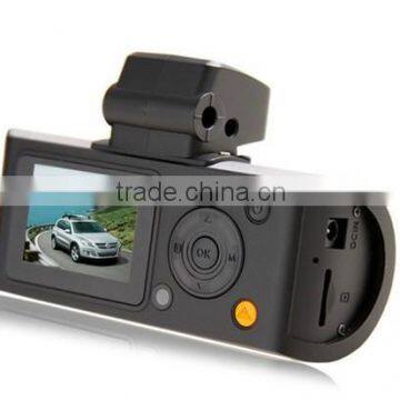 Hot ! Car DVR Mini X3000 AV with FHD 1080P + G-Sensor + GPS Logger+Rear View Camera+H.264+ Remote Control