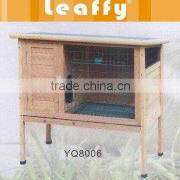 LEAFFY-Wooden With Asphalt Roof Rabbit Hutch RH8006