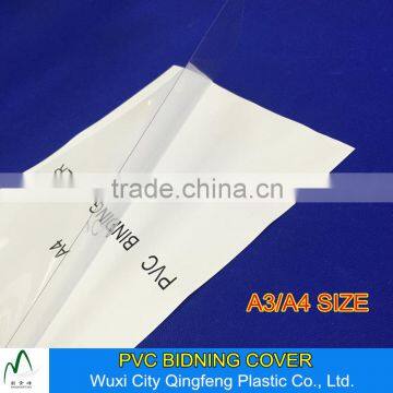 Glossy Type A4 210*297mm PVC Book Binding Cover 0.14mm 0.15mm 0.18mm 0.2mm Clear PVC Sheets