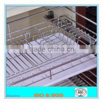 Modern Stainless Steel Wire Mesh Kitchen Drawer Cooking Basket