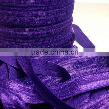 wholesale purple fold over elastic trim