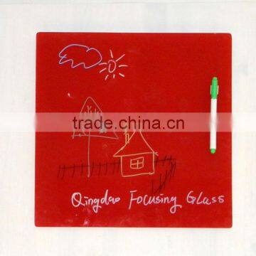 red color magnetic tempered glass maker board