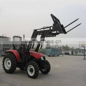 2015 hot selling tractor front bale fork in high tension steel material