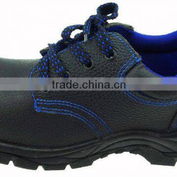 low cut safety shoes embossed leather pu sole safety shoes