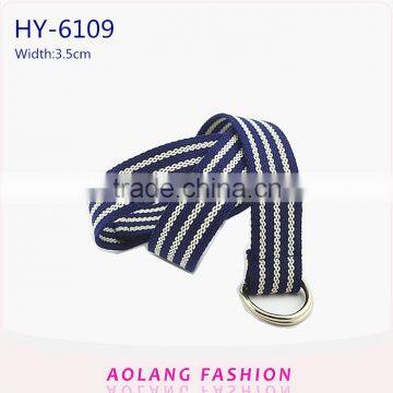 Double D-Ring Buckle Canvas Belt/Webbing Belt/Fabric Belt