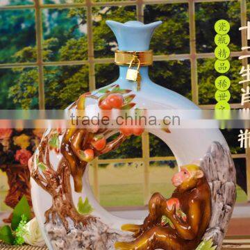 2016 Hot sales Made in Jingdezhen China zodiac Ceramic bottle