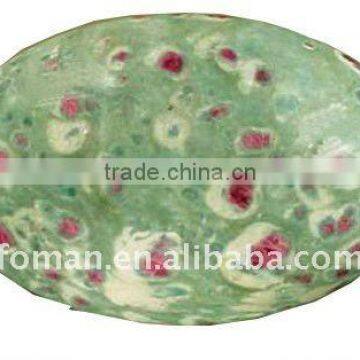 14x10mm Ruby Fuchsite Oval Cutting Cabochons Wholesale