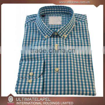 Latest Fashion 100% Cotton Custom Made Button Down New Pattern Check Shirt