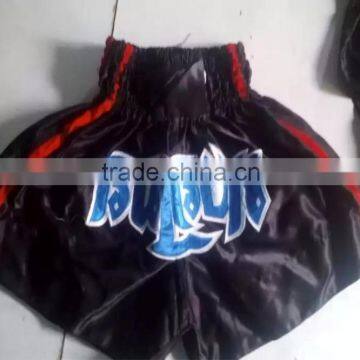 Thai Shorts Custom Made Polyester Satin Boxing Fight Shorts photo-2