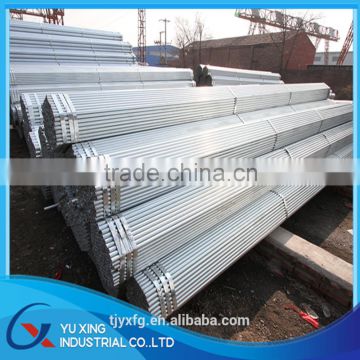 construction material BS1387 48.3/48.6mm diameter galvanized scaffolding steel pipe with best price