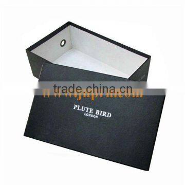Black Cardboard Shoe Box Packaging