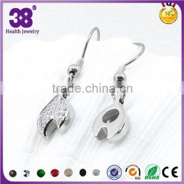 China Factory 38Healthy Jewelry With Zircon & Anion Long Drop Earring photo-5